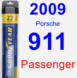 Passenger Wiper Blade for 2009 Porsche 911 - Assurance