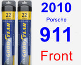 Front Wiper Blade Pack for 2010 Porsche 911 - Assurance