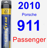 Passenger Wiper Blade for 2010 Porsche 911 - Assurance