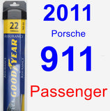 Passenger Wiper Blade for 2011 Porsche 911 - Assurance