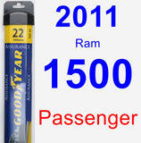 Passenger Wiper Blade for 2011 Ram 1500 - Assurance