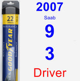 Driver Wiper Blade for 2007 Saab 9-3 - Assurance