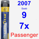 Passenger Wiper Blade for 2007 Saab 9-7x - Assurance