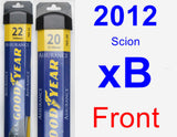Front Wiper Blade Pack for 2012 Scion xB - Assurance
