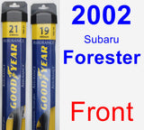 Front Wiper Blade Pack for 2002 Subaru Forester - Assurance