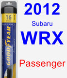 Passenger Wiper Blade for 2012 Subaru WRX - Assurance
