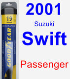 Passenger Wiper Blade for 2001 Suzuki Swift - Assurance