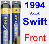 Front Wiper Blade Pack for 1994 Suzuki Swift - Assurance