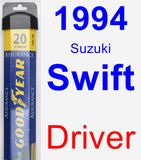 Driver Wiper Blade for 1994 Suzuki Swift - Assurance
