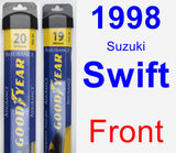 Front Wiper Blade Pack for 1998 Suzuki Swift - Assurance