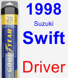 Driver Wiper Blade for 1998 Suzuki Swift - Assurance