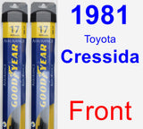 Front Wiper Blade Pack for 1981 Toyota Cressida - Assurance