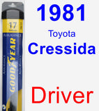 Driver Wiper Blade for 1981 Toyota Cressida - Assurance