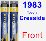 Front Wiper Blade Pack for 1983 Toyota Cressida - Assurance