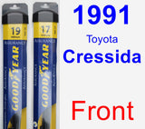 Front Wiper Blade Pack for 1991 Toyota Cressida - Assurance