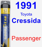 Passenger Wiper Blade for 1991 Toyota Cressida - Assurance
