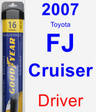 Driver Wiper Blade for 2007 Toyota FJ Cruiser - Assurance