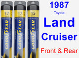 Front & Rear Wiper Blade Pack for 1987 Toyota Land Cruiser - Assurance