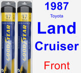 Front Wiper Blade Pack for 1987 Toyota Land Cruiser - Assurance