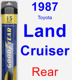 Rear Wiper Blade for 1987 Toyota Land Cruiser - Assurance
