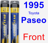 Front Wiper Blade Pack for 1995 Toyota Paseo - Assurance
