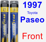 Front Wiper Blade Pack for 1997 Toyota Paseo - Assurance