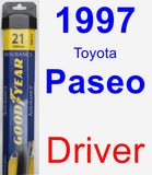 Driver Wiper Blade for 1997 Toyota Paseo - Assurance