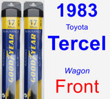 Front Wiper Blade Pack for 1983 Toyota Tercel - Assurance
