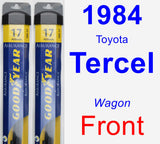 Front Wiper Blade Pack for 1984 Toyota Tercel - Assurance