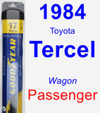 Passenger Wiper Blade for 1984 Toyota Tercel - Assurance