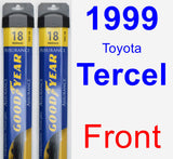 Front Wiper Blade Pack for 1999 Toyota Tercel - Assurance