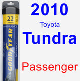 Passenger Wiper Blade for 2010 Toyota Tundra - Assurance