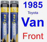Front Wiper Blade Pack for 1985 Toyota Van - Assurance