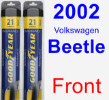 Front Wiper Blade Pack for 2002 Volkswagen Beetle - Assurance