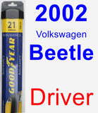 Driver Wiper Blade for 2002 Volkswagen Beetle - Assurance