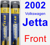Front Wiper Blade Pack for 2002 Volkswagen Jetta - Assurance