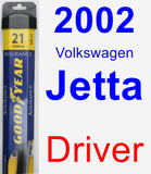 Driver Wiper Blade for 2002 Volkswagen Jetta - Assurance