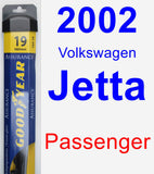 Passenger Wiper Blade for 2002 Volkswagen Jetta - Assurance