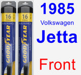 Front Wiper Blade Pack for 1985 Volkswagen Jetta - Assurance