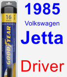 Driver Wiper Blade for 1985 Volkswagen Jetta - Assurance