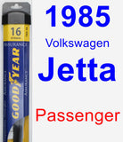 Passenger Wiper Blade for 1985 Volkswagen Jetta - Assurance