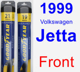 Front Wiper Blade Pack for 1999 Volkswagen Jetta - Assurance