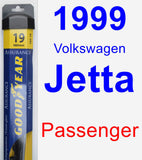 Passenger Wiper Blade for 1999 Volkswagen Jetta - Assurance