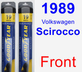 Front Wiper Blade Pack for 1989 Volkswagen Scirocco - Assurance