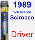 Driver Wiper Blade for 1989 Volkswagen Scirocco - Assurance