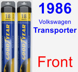 Front Wiper Blade Pack for 1986 Volkswagen Transporter - Assurance