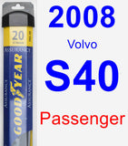 Passenger Wiper Blade for 2008 Volvo S40 - Assurance