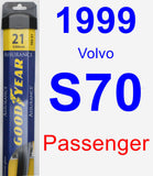 Passenger Wiper Blade for 1999 Volvo S70 - Assurance