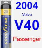 Passenger Wiper Blade for 2004 Volvo V40 - Assurance