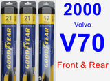 Front & Rear Wiper Blade Pack for 2000 Volvo V70 - Assurance
